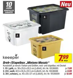 toom Baumarkt Dreh-/Stapelbox „Minions Mosaic“ keepper Angebot