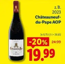 Lidl Châteauneuf-du-Pape AOP Angebot