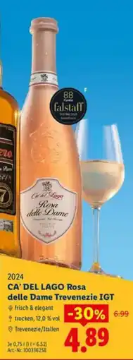 Lidl CA' DEL LAGO Rosa delle Dame Trevenezie IGT Angebot