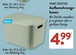 Aldi Süd HOME CREATION Aufbewahrungsboxen Angebot