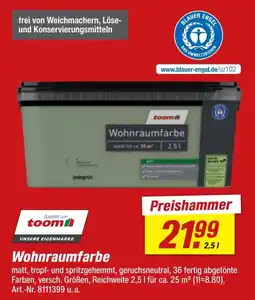toom Baumarkt Wohnraumfarbe toom Angebot