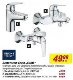 toom Baumarkt Armaturen-Serie „Swift“ Angebot