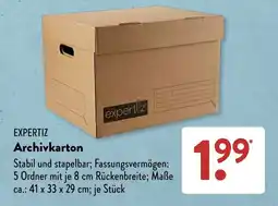 Aldi Süd expertiz Archivkarton Angebot