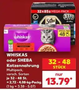 Kaufland WHISKAS oder SHEBA Katzenfutter Angebot