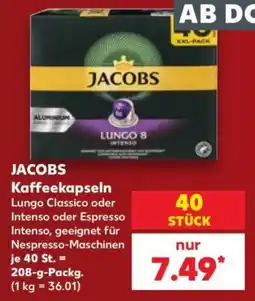 Kaufland Jacobs Kaffeekapseln Angebot