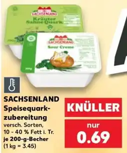 Kaufland SACHSENLAND Speisequark-zubereitung Angebot