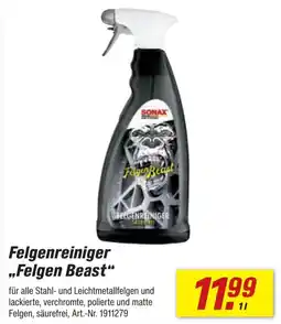 toom Baumarkt SONAX Felgen Beast Felgenreiniger Angebot