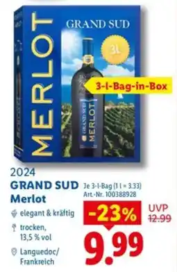 Lidl GRAND SUD Merlot Angebot