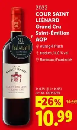 Lidl Cour Saint Lienard Grand Cru Angebot