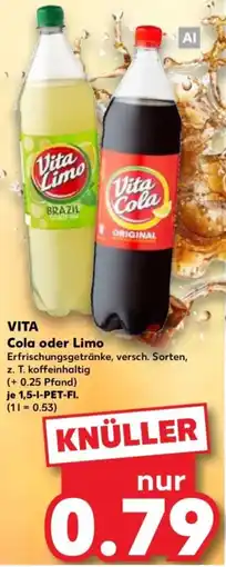 Kaufland Vita Cola oder Limo Angebot