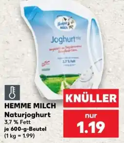 Kaufland HEMME MILCH Naturjoghurt Angebot