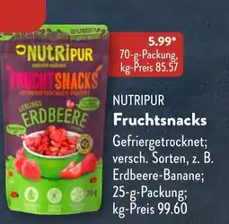 Aldi Süd NUTRIPUR Fruchtsnacks Angebot
