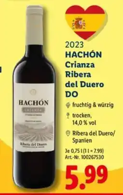 Lidl HACHÓN Crianza Angebot