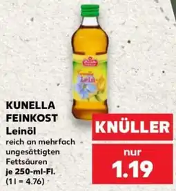 Kaufland KUNELLA FEINKOST Leinöl Angebot