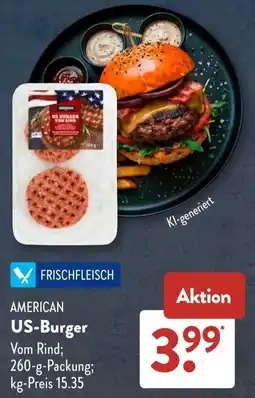 Aldi Süd AMERICAN US-Burger Angebot
