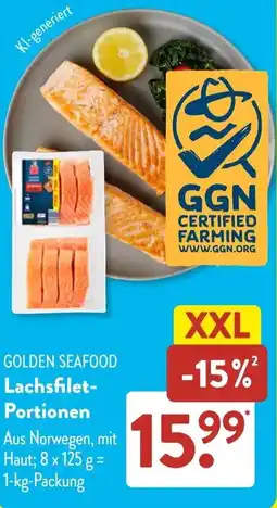 Aldi Süd GOLDEN SEAFOOD Lachsfilet-Portionen Angebot