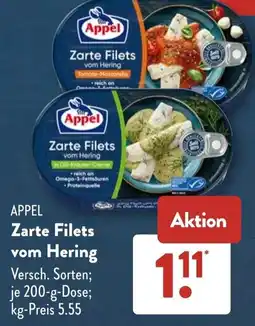 Aldi Süd Appel Zarte Filets vom Hering Angebot