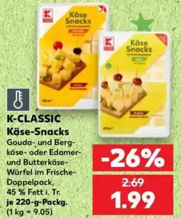 Kaufland K-CLASSIC Käse-Snacks Angebot