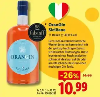 Lidl OranGin Siciliane Angebot