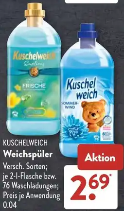 Aldi Süd Kuschelweich Weichspüler Angebot