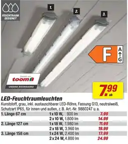 toom Baumarkt LED-Feuchtraumleuchten toom Angebot