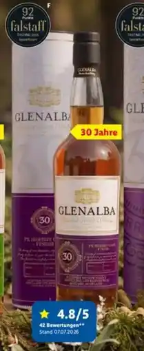 Lidl GLENALBA Blended Scotch Whisky PX Cask Finish Angebot