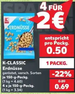 Kaufland K-CLASSIC Erdnüsse Angebot
