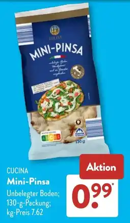 Aldi Süd CUCINA Mini-Pinsa Angebot