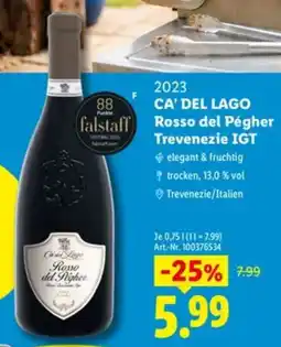 Lidl CA' DEL LAGO Rosso del Pégher Angebot