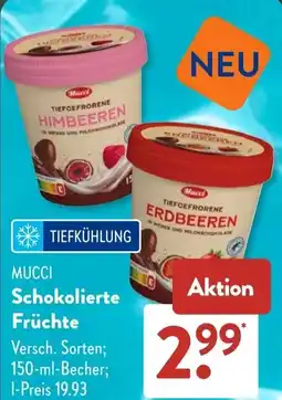 Aldi Süd MUCCI Schokolierte Früchte Angebot