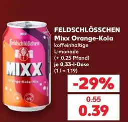 Kaufland FELDSCHLÖSSCHEN Mixx Orange-Kola Angebot