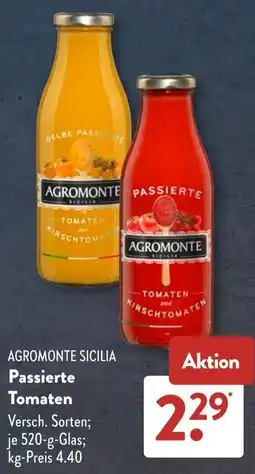 Aldi Süd AGROMONTE SICILIA Passierte Tomaten Angebot