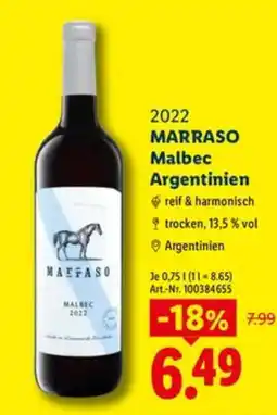 Lidl MARRASO Malbec Angebot