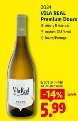 Lidl Vila Real Premium Douro Angebot