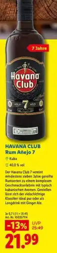 Lidl HAVANA CLUB Rum Añejo 7 Angebot