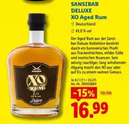 Lidl SANSIBAR DELUXE XO Aged Rum Angebot
