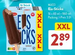 Aldi Süd MUCCI Eis-Sticks Angebot