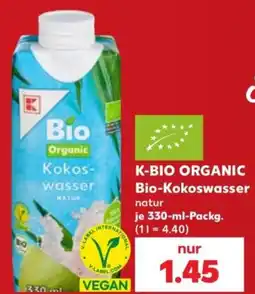 Kaufland K-BIO ORGANIC Bio-Kokoswasser natur Angebot