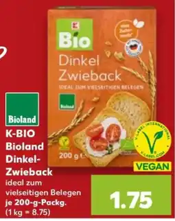 Kaufland K-BIO Bioland Dinkel-Zwieback Angebot