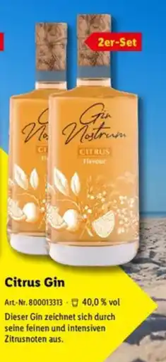 Lidl 2er-set Gin Nostrum Citrus Gin Angebot