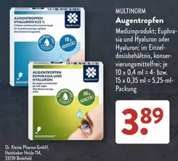 Aldi Süd MULTINORM Augentropfen Angebot