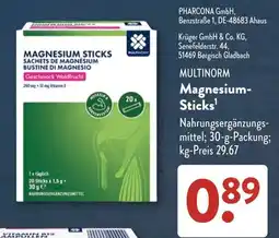 Aldi Süd MULTINORM Magnesium-Sticks Angebot