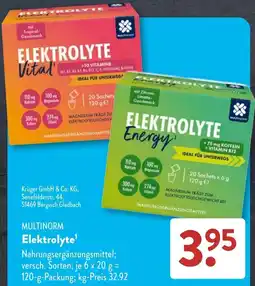 Aldi Süd MULTINORM Elektrolyte Angebot