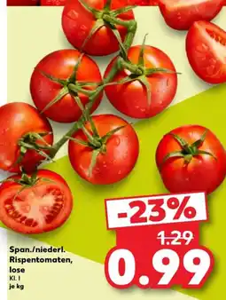 Kaufland Span./niederl. Rispentomaten, lose Angebot