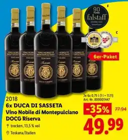 Lidl DUCA DI SASSETA Vino Nobile di Montepulciano DOCG Riserva Angebot