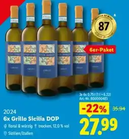 Lidl Grillo Sicilia DOP Angebot
