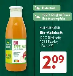 Aldi Süd NUR NUR NATUR Bio-Apfelsaft Angebot