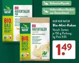Aldi Süd NUR NUR NATUR Bio-Mini-Kekse Angebot