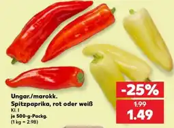Kaufland Ungar./marokk. Spitzpaprika Angebot