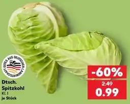 Kaufland Dtsch. Spitzkohl Angebot
